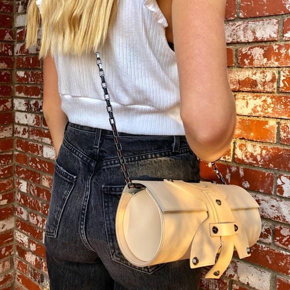 Katerina Nevler Leather Purse w. Chain strap - Picture 7 of 8